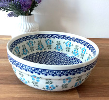 Original Bunzlauer Keramik Salat Schüssel Schale 1,4 L Landhaus Bowl Obstschale