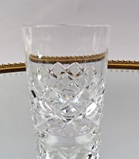 Becherglas für Schnaps Obstler H 7,5 cm im modelgeblasenes Glas mit Kerbschliff