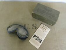 US Army Tanker Goggles M-1944 Fury Panzerbrille WK2 WWII D-Day Stock No 74-G-77