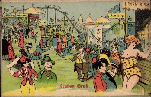 Frohen gruß jahrmarkt - frohen, gruß,