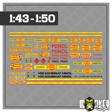 MINOL DDR Aufkleber Set für