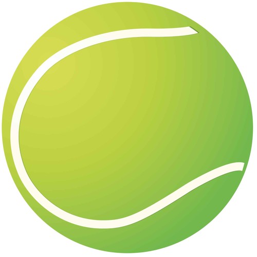 Aufkleber tennisball sticker - tennisball,