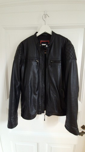 Pepe jeans lederjacke biker - jeans, xl