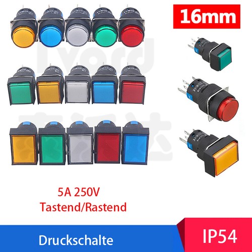 16mm druckschalter drucktaster - 16mm,