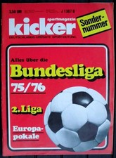 kicker Sonderheft Bundesliga 1975/1976, 75/76  (top Zustand)