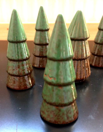 6tlg keramik tannenbaum set - 6tlg,