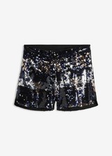 Pailletten-Shorts Gr. 44 Blau