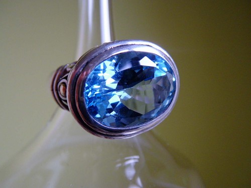 Ring 925 silber blautopas - 925,