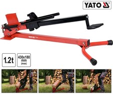 Mechanischer Holzspalter 1,2T liegende Fuß bis 430mm Brennholz Holzklotz Spalter