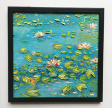 Seerose Ölgemälde Original