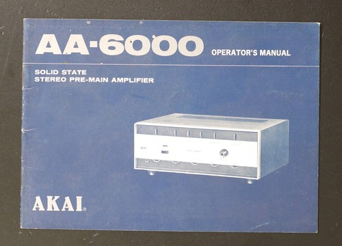 Original akai 6000 pre main - original,