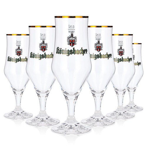 Königsbacher bier glas - 6x,