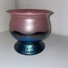 Loetz Glas Vase Camelienrot