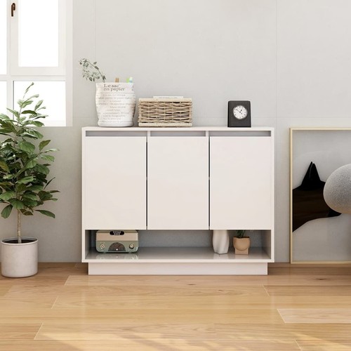 Sideboard weiß 97x31x75cm - weiß,