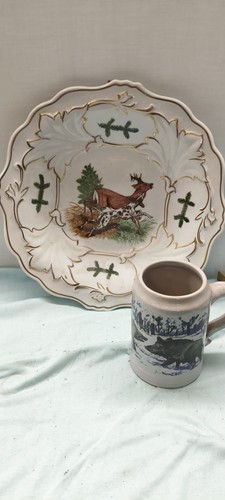 Sammelteller jagdmotiv rehe - jagdmotiv, *