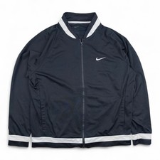 Nike Trainingsjacke Herren L Schwarz Weiß Track Jacket Swoosh Vintage Retro 