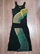 PUMA Kleid Gr. XS Schwarz Gelb