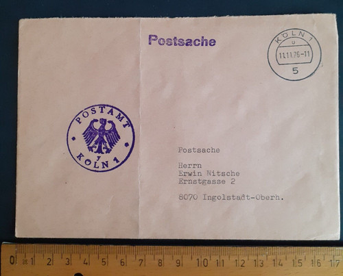Köln postsache 1976 - postsache,,