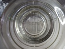 Glasschale mit Deckel VEB Glasmine? Sachsenglas Ottendorf 24x24cm "KELLO".