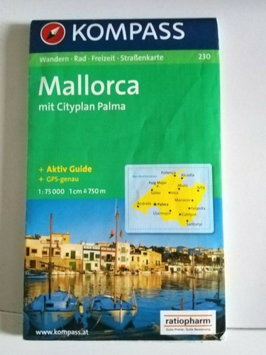 Mallorca kompass wanderkarte - mallorca,