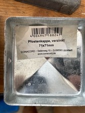 Pfostenkappe verzinkt 71x71 Abdeckkappe Für Pfosten