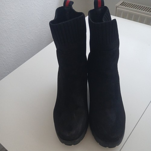 Damen schwarze sock boots - schwarze,