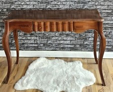 Konsolentisch Braun 1 Schübe Wandtisch Nussbaum Tisch