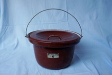 Lagerfeuertopf Baumann Email 7 L 50er-Jahre TOP-Zustand Kohortentopf Kochtopf