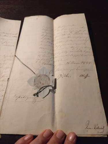 Altes urkunde schriftstück - urkunde,