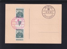 Dt. Reich Sudeten Blanko-Karte Teplitz-Schönau 1938