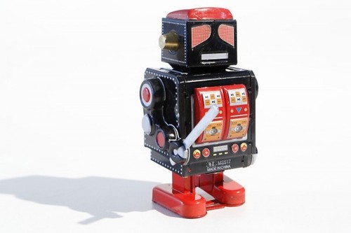Blechspielzeug roboter mit - *,