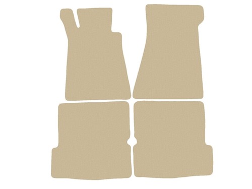 Beige fußmatten velour für - beige,