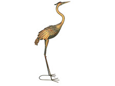 Gartenfigur Reiher Gartendeko