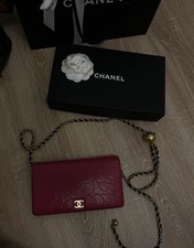 Chanel Portmonee Kamelie Camellia WOC Wallet On Chain