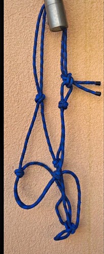 Blaues knotenhalfter aus - aus, seil