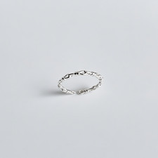 925 Silber Gedrehter Seilring