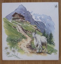 Deko HDF - Tiere Steinbock