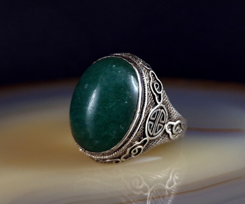 Ring silber aventurin jade - ring,