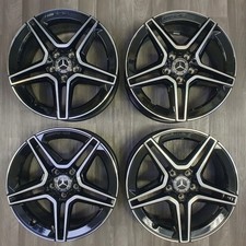 Satz 8 x 18 ET43 W213 Felgen mit 4xReifendrucksensoren und 4x Felgenkappen 