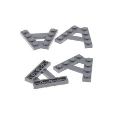 4x Lego Keil Bau Platte