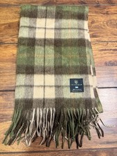 Islander Wollschal Grün Braun