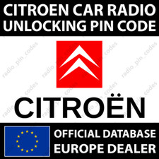 CITROEN RADIO PIN CODE