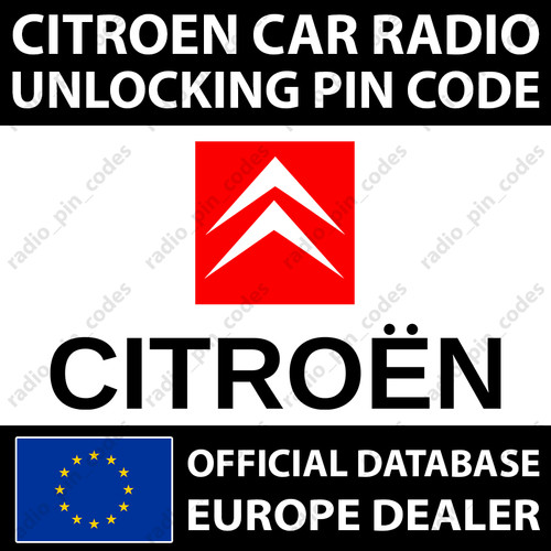 Citroen radio pin code - pin,