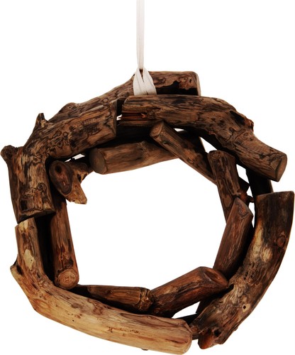 Dekorativer holzkranz aus - holzkranz,