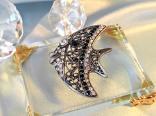 Brosche Vintage Strasssteine