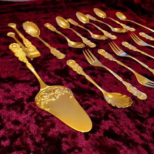 Vintage servierbesteck set - vintage,