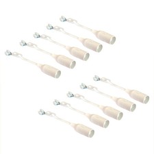 10 x Baufassung Lampenfassung Renovierfassung Fassung E14 weiß REV Lüsterklemme