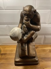 Vintage Austin Productions 1960’s Darwin Thinker Ape Skull 