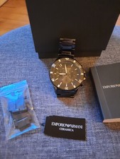 emporio armani chronograph uhr herren Top Zustand