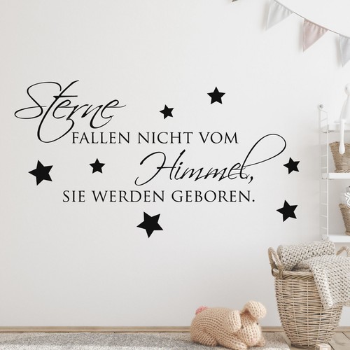 Wandtattoo spruch babyzimmer - wandtattoo,